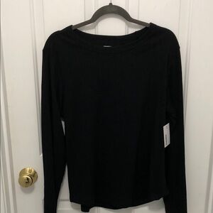 Sonoma Black Long-Sleeve Crewneck Tee